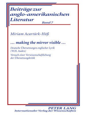 cover image of ... making the mirror visible ...